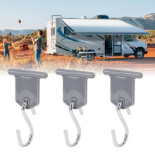 RV Awning Light Clips 8 Hangers 15 lbs Stainless Steel Hooks for Outdoor Camping