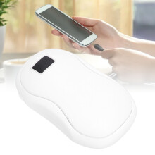 2-in-1 Handwärmer & Powerbank 3600mAh USB aufladbar Weiß