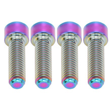 4 Stück Ti-Legierung M6x20mm Fahrrad-Scheibenbremsbolzen für Mountainbike, Radfahren