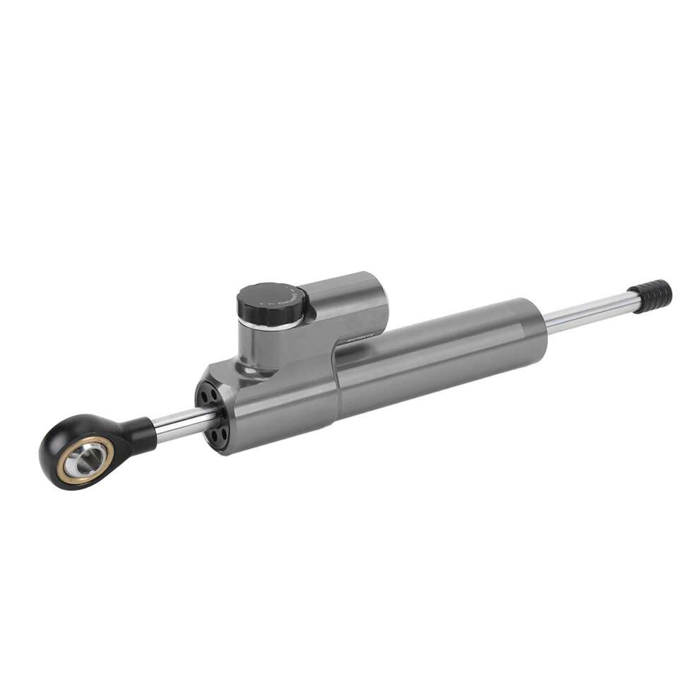 Adjustable Motorcycle Steering Damper 75Mm Aluminum For Bikes 600Cc+ Gray 7621346607598