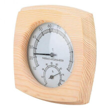 Wood Sauna Thermometer, Sauna Room Hygrometer Thermometer Digital Sauna Temperature Meter Humidity Meter Used in Sauna Room, Bathroom, Sweat Stream Ro