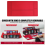 Trading Card Storage Box with Window 5-Row Deck Case Black+Red 4