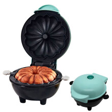 Mini Flower Donut Maker Machine, Non-Stick, 16.5x16.5x11cm, Blue or Red