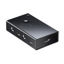 HDMI-compatibele KVM-switch 4K@60Hz USB 2.0-switch 2-in-1-uit