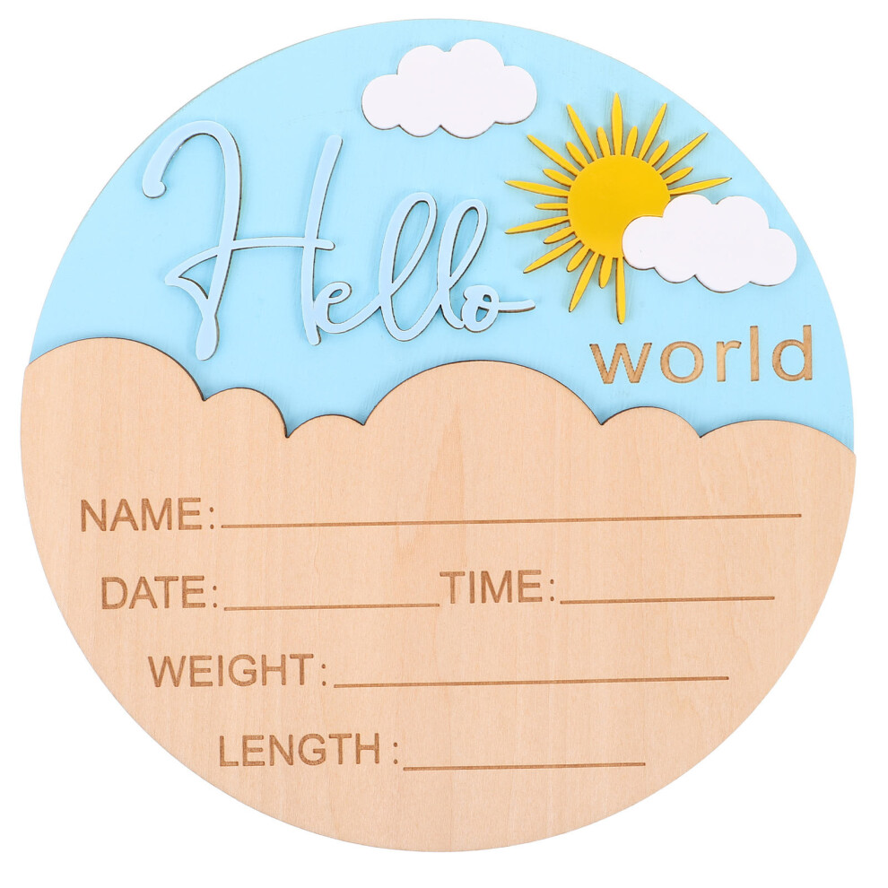 Newborn Announcement Sign Baby Hospital Nursery Decor Boys Girls Inoomp