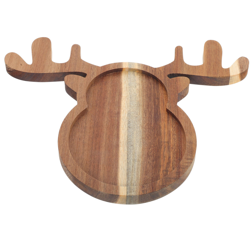 Reindeer Platter Wood Serving Platter Brown 1set-image-OPC-PKBYDFT-NEW
