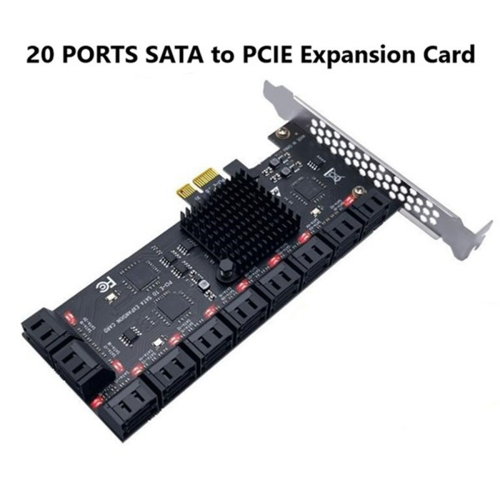 Κάρτα PCIE SATA Κάρτα PCIe SATA 3.0 20 θυρών, Υποστήριξη συσκευών SATA 3.0 2