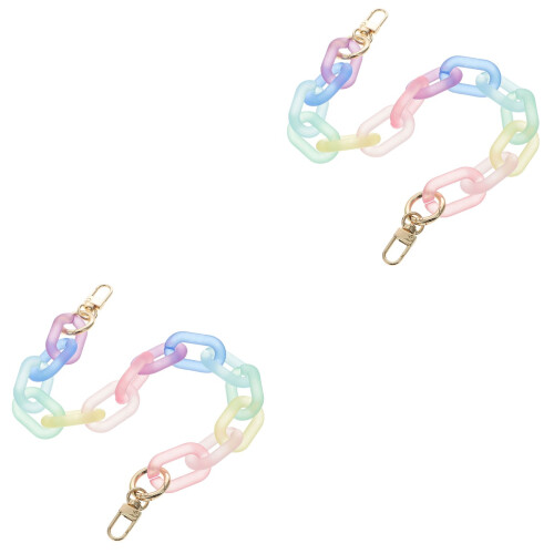 2pcs Bag Acrylic Chain Chic Bag Extension Chain Replacement Accessory 2