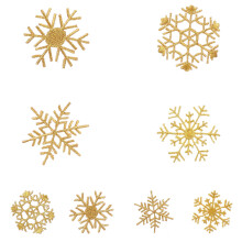 Set Of 2 Embroidered Clothes Patch Snowflake Appliques Embroidery Diy