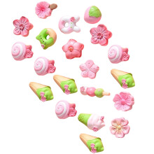 3 Pack Cherry Phone Charm Diy Flower Charms Decorative Resin Material