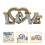 2 Pack Bride And Groom Rustic Wedding Photo Decorative Letters 8