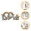 2 Pack Bride And Groom Rustic Wedding Photo Decorative Letters 9