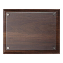 1pc Simple Style Dark Brown Photo Frame 11x8inch