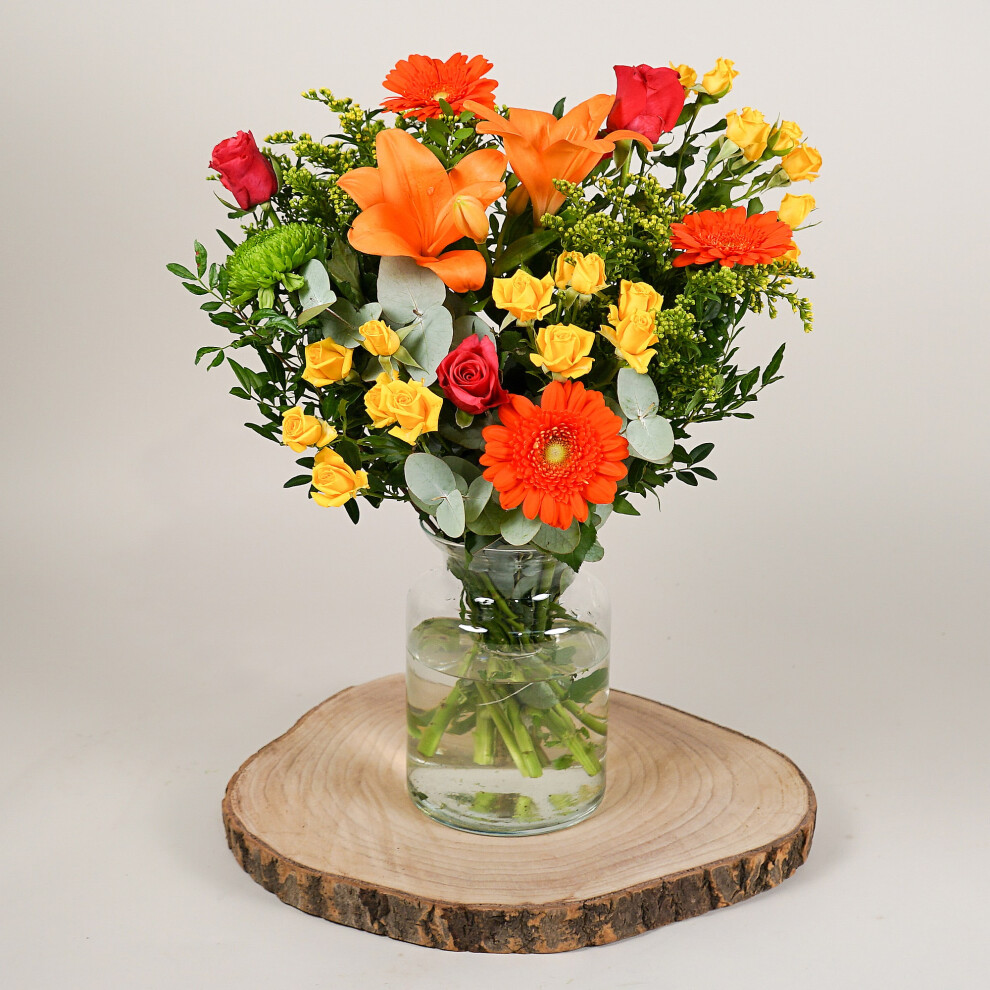 Hawaiian Sunset Handtied Bouquet-image-OPC-PKBZZJ7-NEW