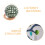 Artificial Plant Topiary Ball Frame Green Plastic 3pcs 6