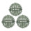 Artificial Plant Topiary Ball Frame Green Plastic 3pcs 1