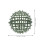Artificial Plant Topiary Ball Frame Green Plastic 3pcs 2