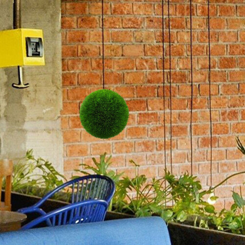 Artificial Plant Topiary Ball Frame Green Plastic 3pcs 2