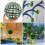 Artificial Plant Topiary Ball Frame Green Plastic 3pcs 5
