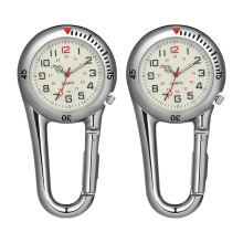 Set Of 2 Fluorescent Dial Backpack Buckle Clip Watch Belt