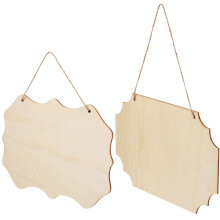 Diy Hanging Wall Sign Wood Sign 2pcs Natural Wood