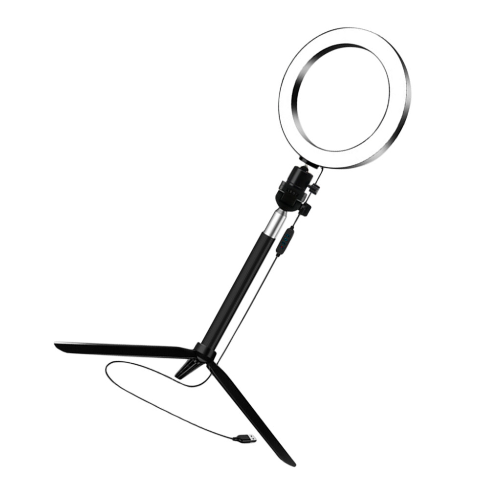 20Cm Led Ring With Telescopic Tripod For Phone Live Streaming Light 3181946743286
