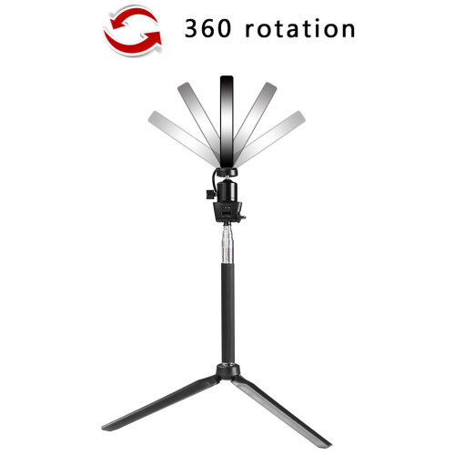 20cm LED Ring Light with Telescopic Tripod for Phone Live Streaming 1
