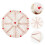8pcs Ceramic Cake Plate Set 8