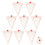 8pcs Ceramic Cake Plate Set 10