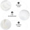 Round Simple Design Paper Dinner Plates 100pcs 6.3x4.2in 6