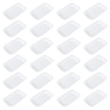 Round Simple Design Paper Dinner Plates 100pcs 6.3x4.2in