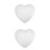 2pcs 23cm Heart-Shaped Polystyrene Craft Modeling 5