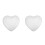 2pcs 23cm Heart-Shaped Polystyrene Craft Modeling 2