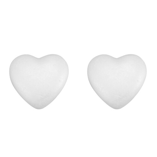 2pcs 23cm Heart-Shaped Polystyrene Craft Modeling 1