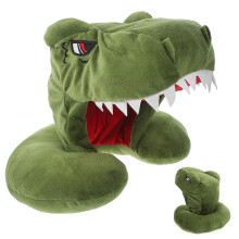 Cuddly Dinosaur Soft Toy Stuffed Hood Neck Pillow Animal Travel Adult