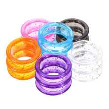 18pcs Silicone Scissors Finger Rings for Pet Grooming