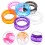 18pcs Silicone Scissors Finger Rings for Pet Grooming 10