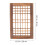 Decorative Window Frame Light Brown 1set 15.7x10.2x1.1in 4