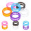 18pcs Silicone Scissors Finger Rings for Pet Grooming 11