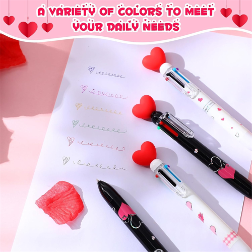 36 bolígrafos con forma de corazón para San Valentín (a granel) 1