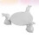 Raindrops Ceramic Cake Plate With Unique Rabbit Design For Parties 8