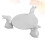 Raindrops Ceramic Cake Plate With Unique Rabbit Design For Parties 4