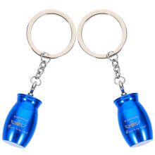 2pcs Container Ash Cremation Pet Urn Pendant Blue Metal Round