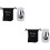2pcs Pet Ashes Storage Pot Practical Pet Ashes Box Ceramics Urn 10