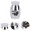 2pcs Pet Ashes Storage Pot Practical Pet Ashes Box Ceramics Urn 3