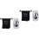 2pcs Pet Ashes Storage Pot Practical Pet Ashes Box Ceramics Urn 8