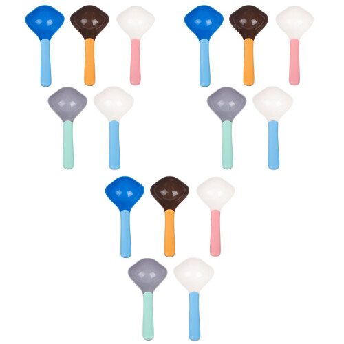 3 Pieces Cat Feeding Spoon Feeder Food Multi Functional Litter Scoop 2