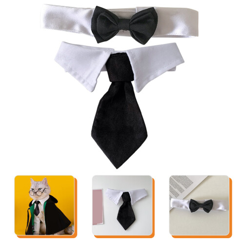 2pcs Pet Bow Tie Cat Dog Collar for Party 2