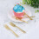 Golden Plastic Kitchen Utensils For General Users 48pcs 5