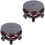 2 Pack Square Wooden Base Bracket Flowerpot Holder 3
